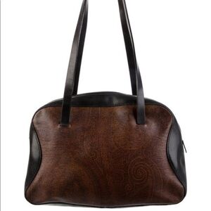 ETRO LEATHER PAISLEY BAG